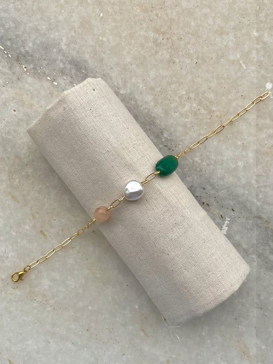 Elowen Gem Trio Bracelet