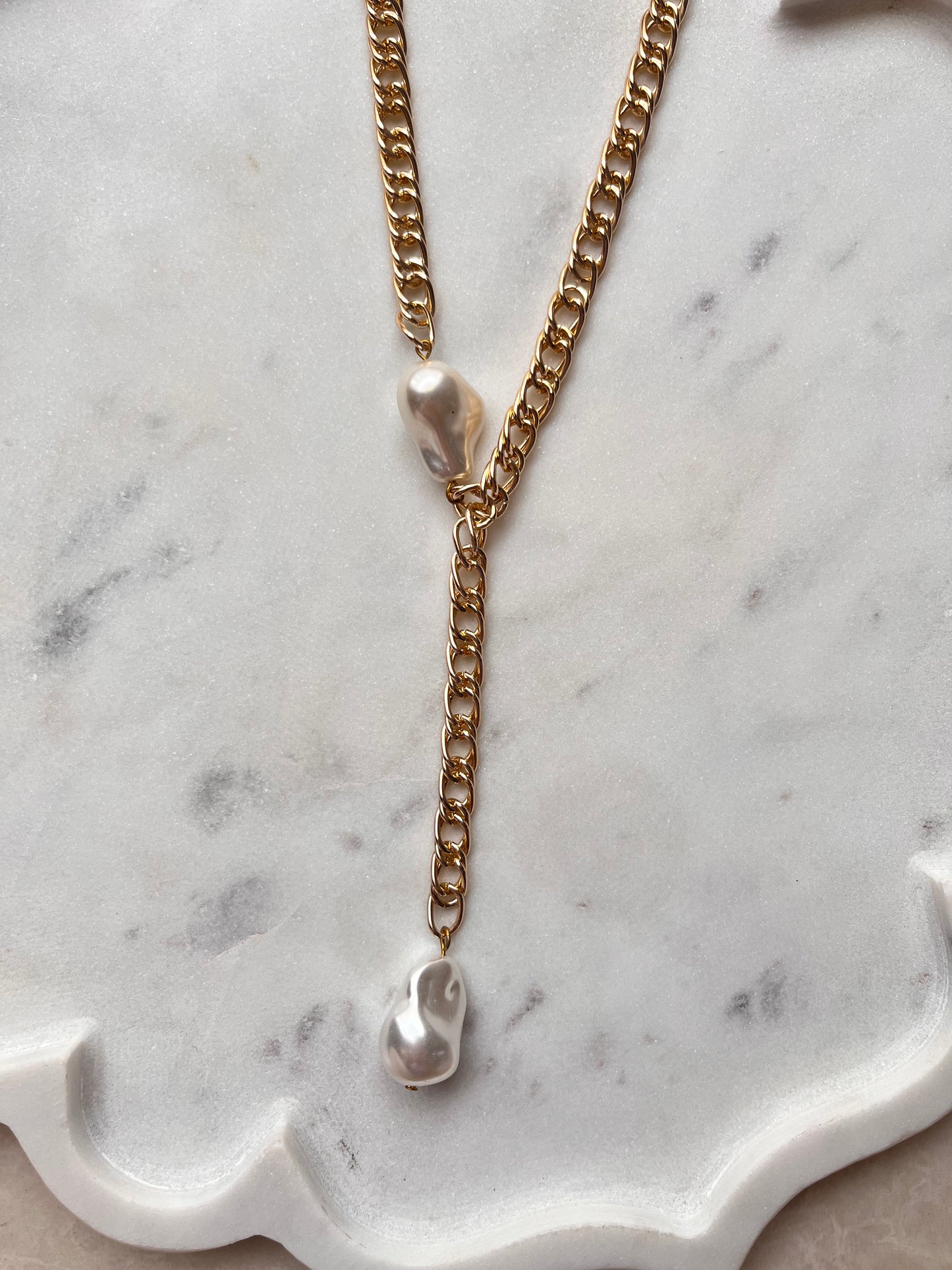The Elara Y-Drop Necklace