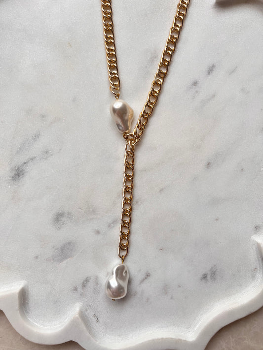 The Elara Y-Drop Necklace