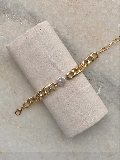 Aurielle Pearl Chain Bracelet