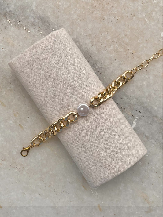 Aurielle Pearl Chain Bracelet