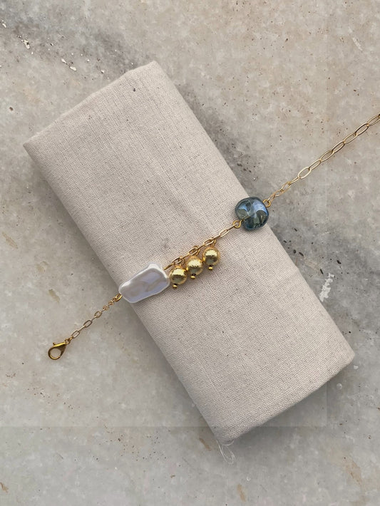 Celestia Sculpted Bead Bracelet