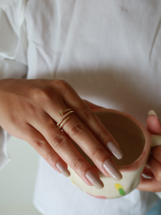 Serpent Pavé Wrap