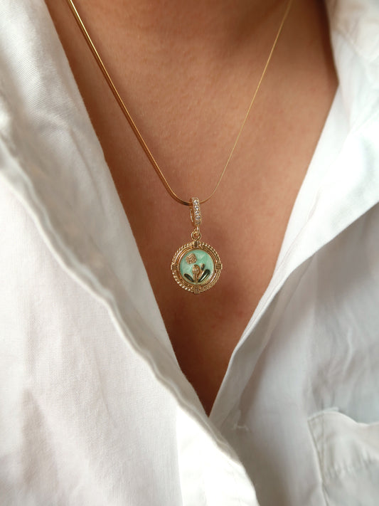 Azure Bloom Medallion