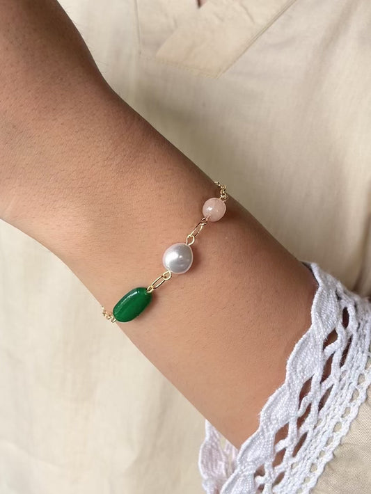 Elowen Gem Trio Bracelet