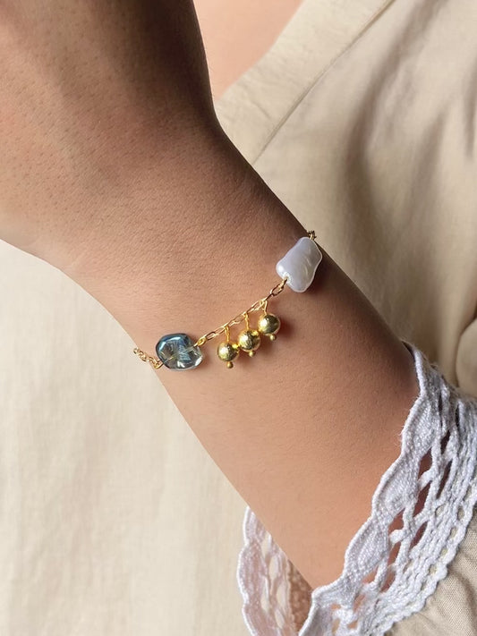 Celestia Sculpted Bead Bracelet